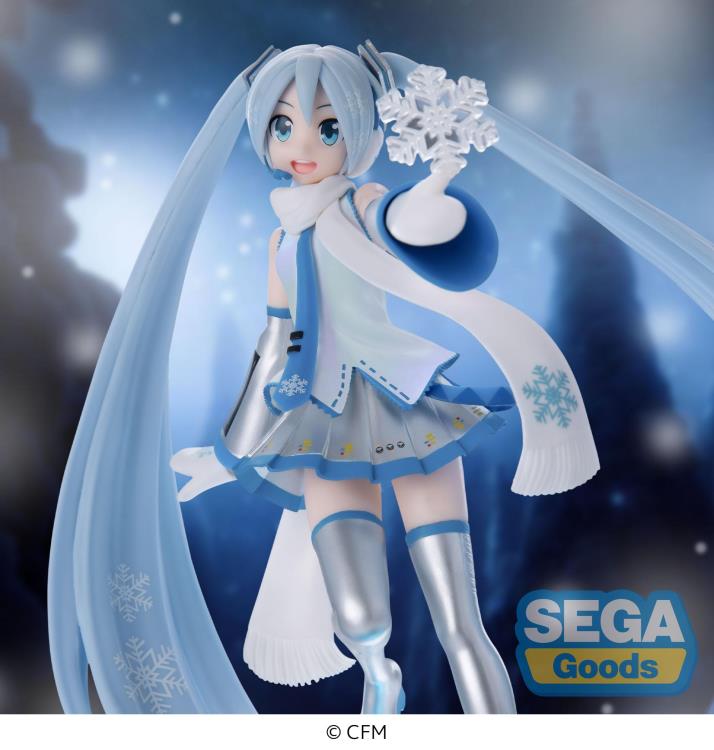 SEGA LUMINASTA FIGURE SNOW MIKU SKY TOWN SEGA LUMINASTA FIGURE SNOW MIKU SKY TOWN